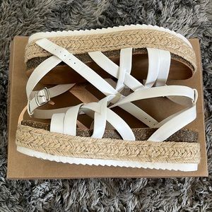 White Strap Sandals